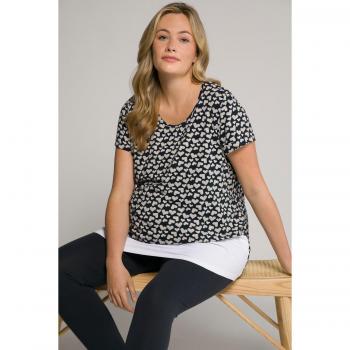 T-shirt per allattamento Bellieva, Donna, Blu, Taglia 60/62, Cotone