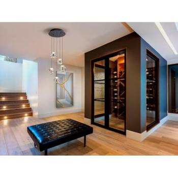 Nova 5‑Piece LED Pendant – Clear Glass, 3000K, Dimmable