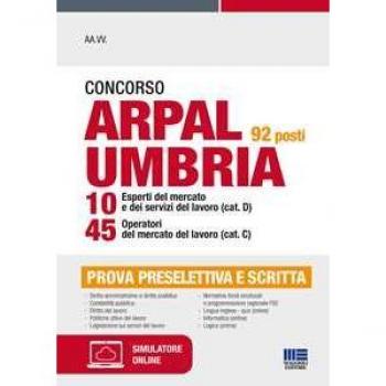 Concorso ARPAL Umbria 92 posti 10 esperti del mercato e dei servi...