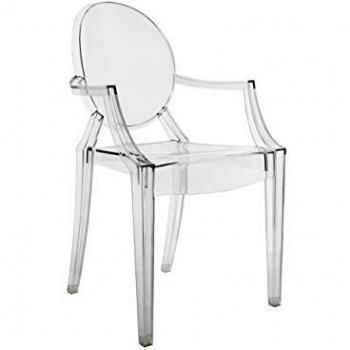 Kartell Louis Ghost Sedia con braccioli, policarbonato trasparente