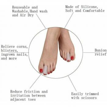 Silicone Toe Protectors for Blisters and Bunions