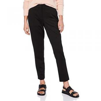 Vero Moda Pantalones Vmbella Selma NW, Negro, Talla 38