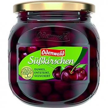 Dunkle Süßkirschen, entsteint und gezuckert, 720ml