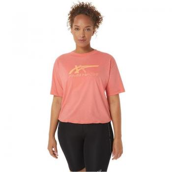 Textil Camisetas Asics Tiger modelo 2032C509-701 en rosa para mujer