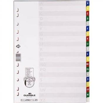 Registro Durable con Tab Colorati 20 Fogli in Rilievo