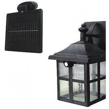 Farola Solar 2 LEDs Sensor PIR Blanca para Exteriores