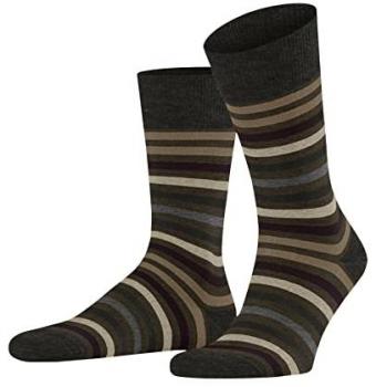 Falke Men's Wool Socks with Tinted Stripes
