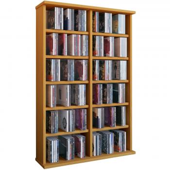 CD DVD Schrank VCM Ronul ohne Glastür Buche