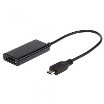Iggual IGG312933 Adaptador de Cable Micro USB HDMI Negro