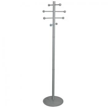 Kaiserkraft Maul Saphir – Stanza di appendiabiti in metallo argentato, 8 ganci, 1710 mm