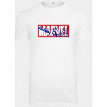 Bílé tričko s logem Marvel