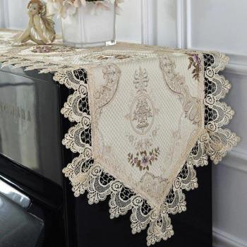 40x220cm Floral Lace Piano Cover