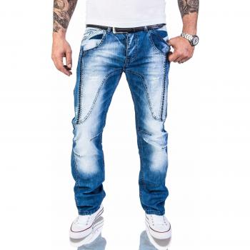 Herrenrock Creek Jeans – Designer RC-2011, dicke Nähte