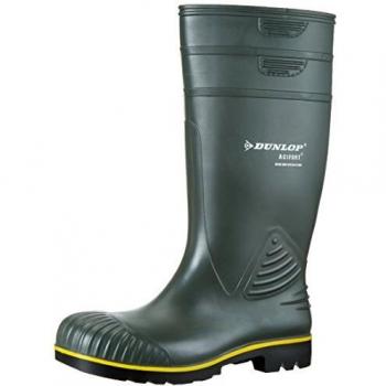 Dunlop B440631 ACIFORT KNIE Unisex Adults’ Rubber Boots, Green, 42 EU