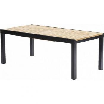 Tuinset Bali Tafel 8 / 12 Personen Teak Zwart Wilsa Garden
