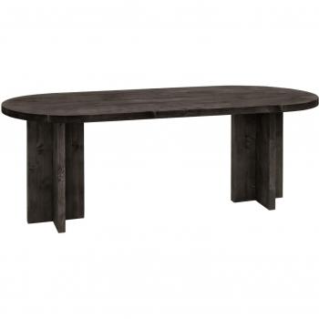 Mesa de Comedor Decowood Ovalada 200x85cm en Madera Maciza de Abeto