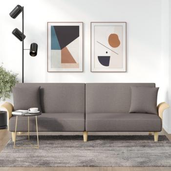 VidaXL Sessel-Schlafsofa mit Armlehnen in Taupe