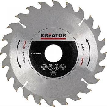 Lama sega circolare Kreator per legno con 5 riduzioni, 24 denti, diametro 210 mm, Mistral