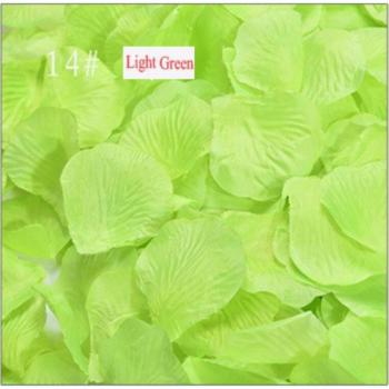 500pcs Silk Rose Petals Flower Decorations Green Gold Black