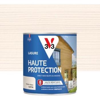 V33 Lasure Cèdre Blanc Biosourcée Satin 0,75L