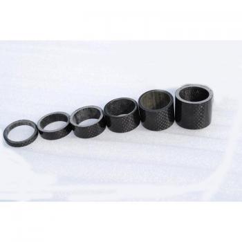 Espaceurs de fourche en carbone 6 pcs 1 1/8'' (5, 10, 15, 20, 25, 30mm)