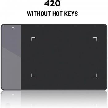 Huion H420 Signature Pad Tablet, Digital Pen, Mini USB & Anti‑Fouling Gloves for Artists
