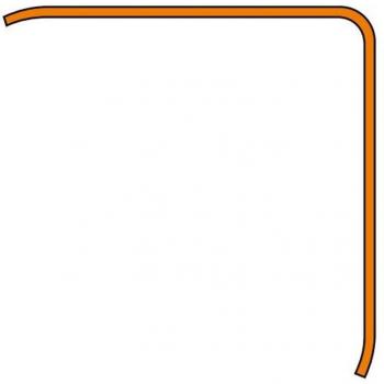 Stainless Steel 1‑9/32 ECK-K Tile Corner Trim – 4 ft. 11 in