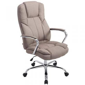 Sedia Xanthos XXL in tessuto tortora con rialzo ergonomico