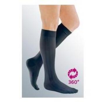 Calze a compressione graduata uomo Medi Kl1, gambaletto lungo, taglia L, colore navy