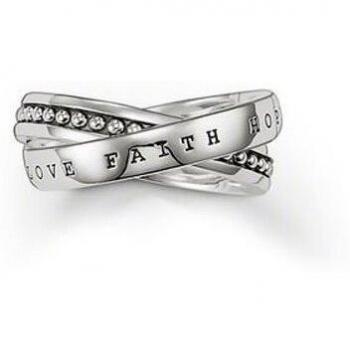 Bague Homme/Femme Thomas Sabo TR1930‑001‑12‑48