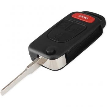Mercedes Benz Key Shell 1/2/3/4 Buttons Uncut Blade by Dandkey