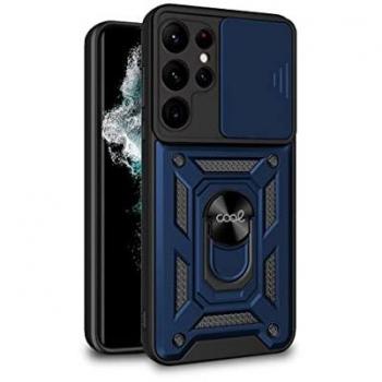 Funda Hard Ring Azul para Samsung Galaxy S22 Ultra S908