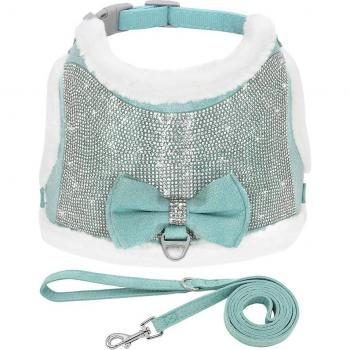 Glamour Canino: Arnés de Diamantes y Chaleco
