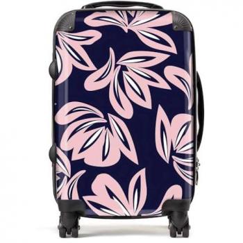 Warren Reed Premium Pink Navy Botanical Cabin Case