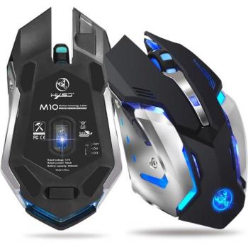 Souris de Bureau HXSJ M10 2400dpi et 7 couleurs