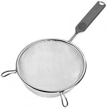 Westmark Haushaltssieb 10 cm – Edelstahl/Kunststoff – Silber / Schwarz