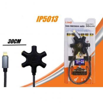 Conector Lightning 5‑Portas Linq IP5013 30 cm