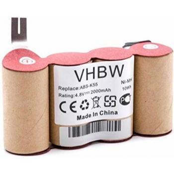 Vhbw Akku für Kärcher Staubsauger ABS-K55 (2000mAh, 4,8V, NiMH)