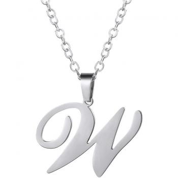 Collier Alphabet W pour Femme