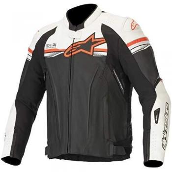 Giubbotto Moto Racing Alpinestars GP-R v2 Pelle Nero Bianco Rosso Taglia 50