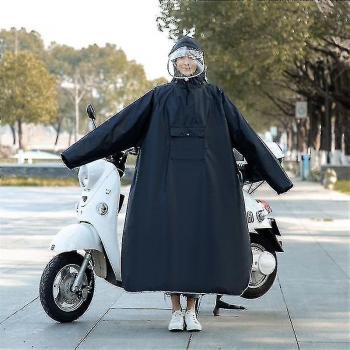 Poncho étanche pour scooter, noir, 3XL (taille 145‑155 cm)