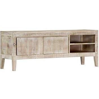 VidaXL Support TV en Bois de Manguier Massif 110x35x46 cm