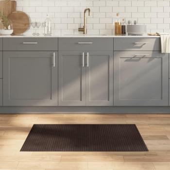 Tapis rectangulaire 60x100 cm en bambou marron foncé