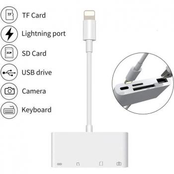 Conexión Lightning MultiTarjeta 4 en 1 (SD, TF, OTG)