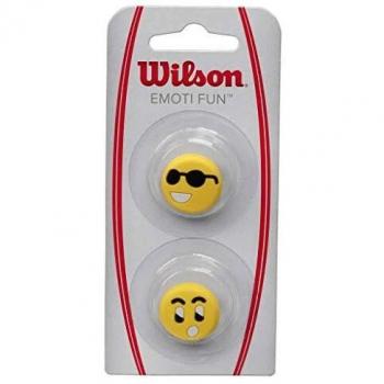 Wilson Emoti-Fun Gafas de Sol / Antivibrador de Tenis Sorprendido, Unisex Adulto, Amarillo, Talla Única
