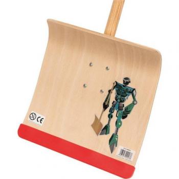 Triuso Kinder-Schneeschieber mit 80 cm Stiel