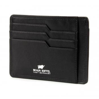 Porte-cartes homme Braun Büffel en cuir noir