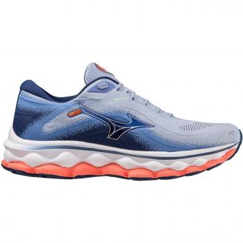 Mizuno Wave Sky 7 Femme Violet Pastel – Couleur Bleu Rose, Taille 38