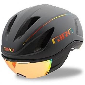 Unisex Giro Vanquish MIPS Casco in Grigio Matt & Cromato Rosso – Taglia L 59‑63 cm