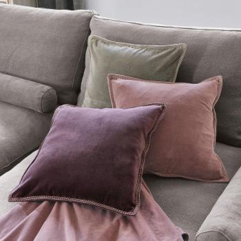 Kissen Set Allonnes burgund/rosa/grün